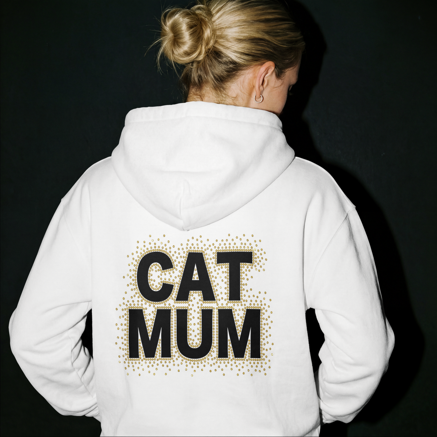 Cat Mum Rhinestone Template