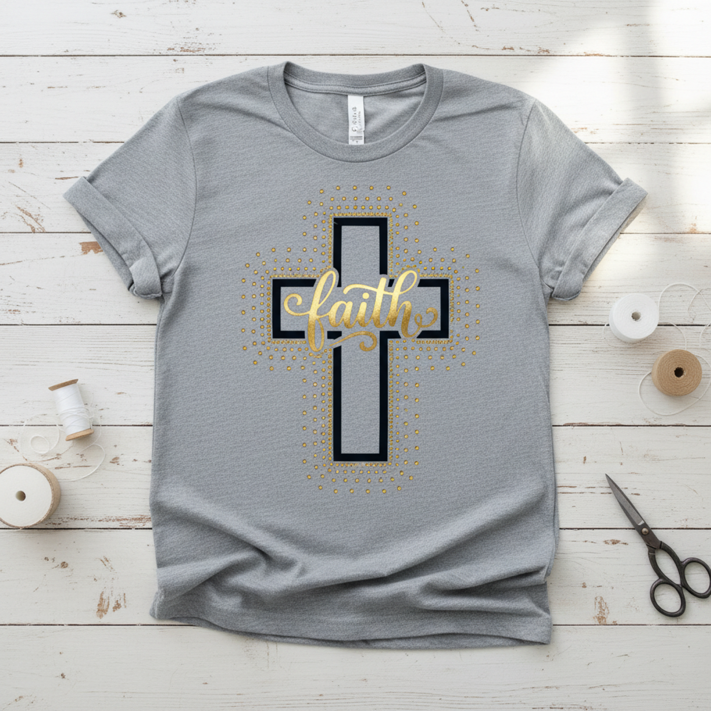 Faith Rhinestone Template