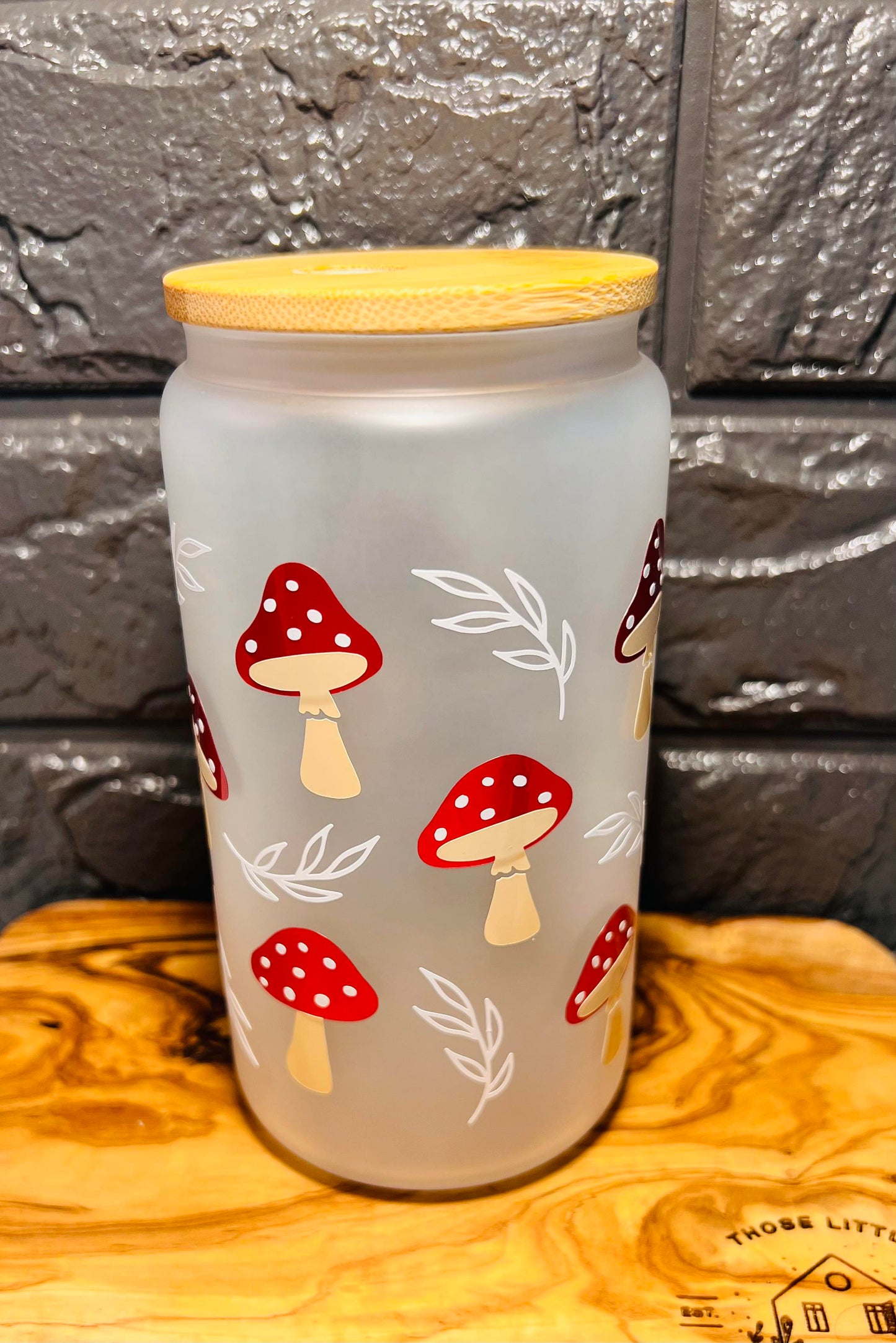 Mushroom Glass Cup