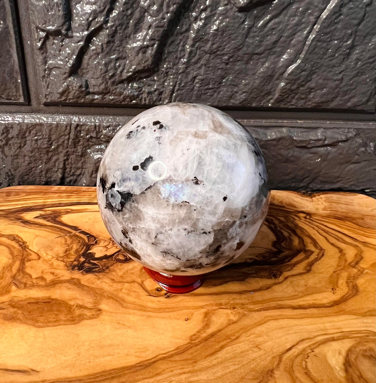 White Moonstone Sphere