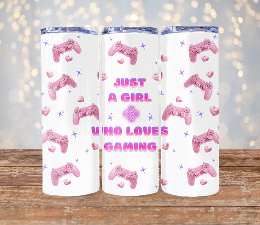 Gamer girl 20oz tumbler