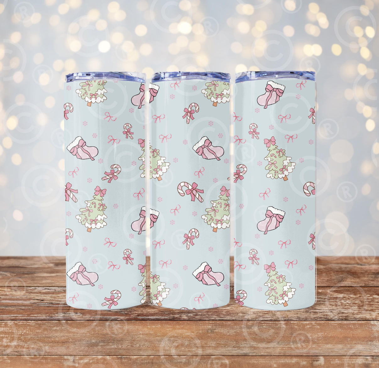 Pretty Christmas 20oz tumbler