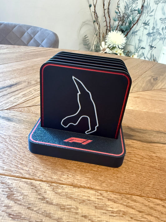 F1 coasters set of 6