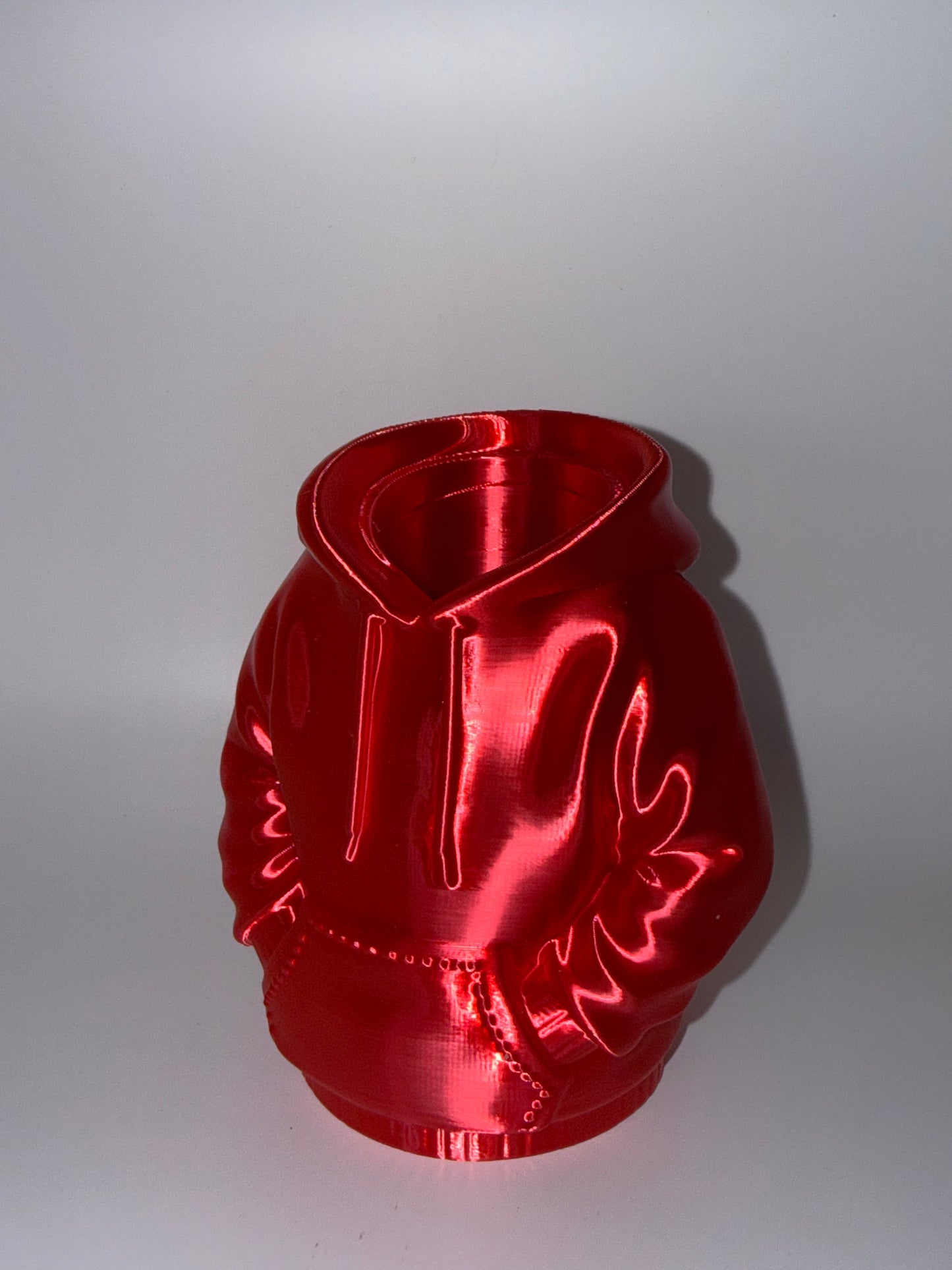 Silk hoody pen pot